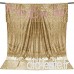 WINOMO 1.2x1.8 M Shimmer Sequin Tissu Photographie Toile de Fond Drapé Rideau pour Mariage Nouvel An Fête de Noël - Or - B07C8GTSB2